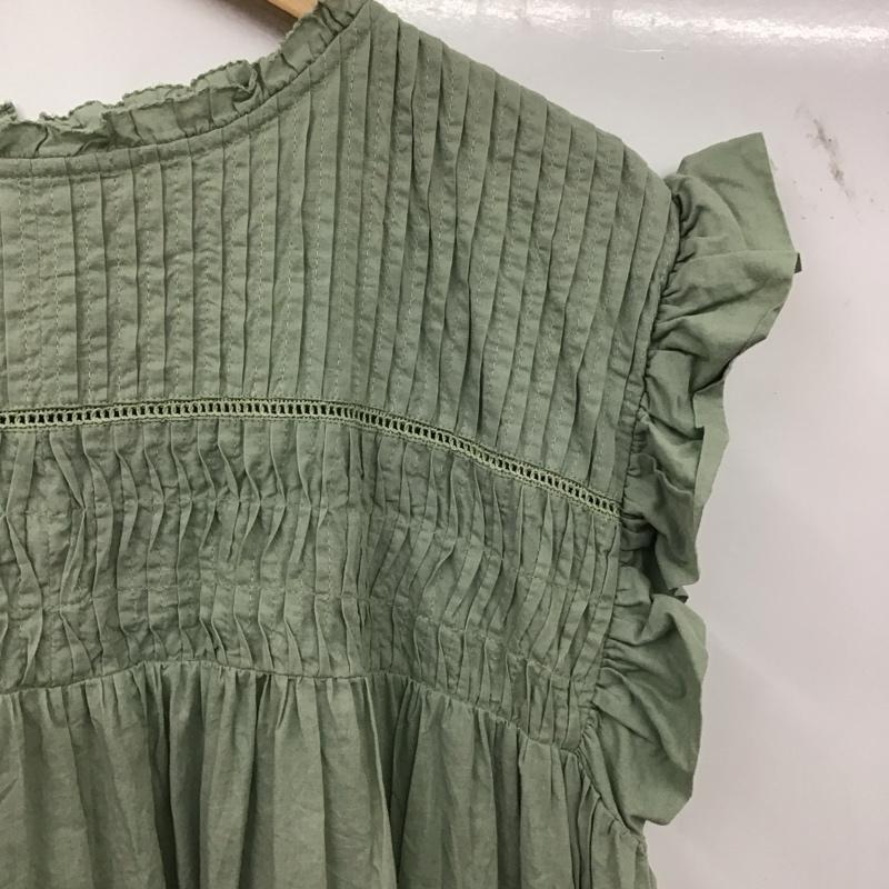 フリークスストア FREAK S STORE ワンピース ロングスカート ロングワンピース ノースリーブワンピース フレアスカート S 無地 カーキ / カーキ / khaki レディース USED 古着 中古 10157407