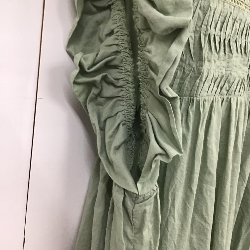 フリークスストア FREAK S STORE ワンピース ロングスカート ロングワンピース ノースリーブワンピース フレアスカート S 無地 カーキ / カーキ / khaki レディース USED 古着 中古 10157407