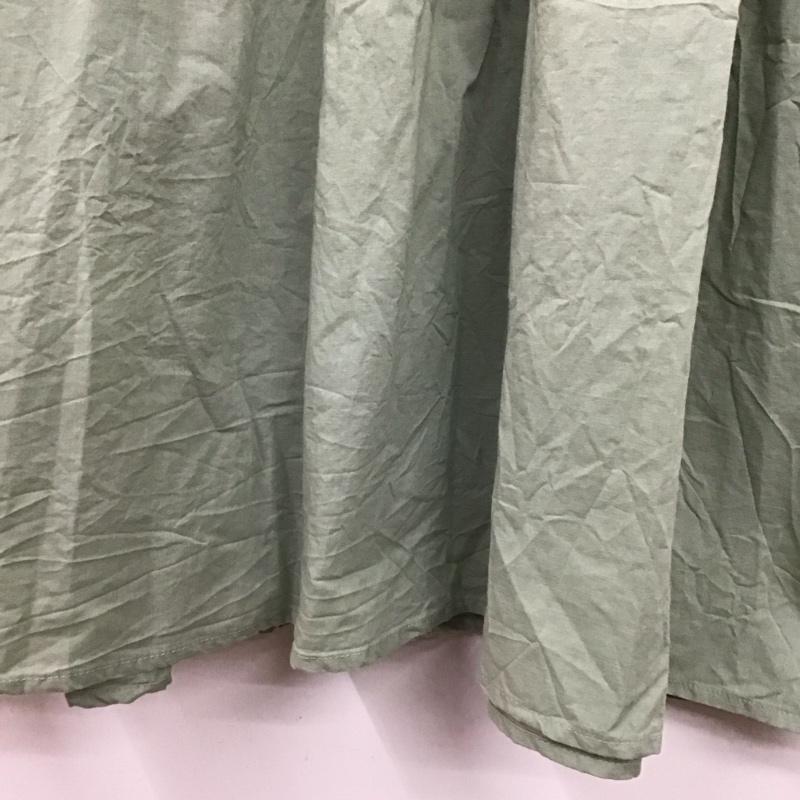 フリークスストア FREAK S STORE ワンピース ロングスカート ロングワンピース ノースリーブワンピース フレアスカート S 無地 カーキ / カーキ / khaki レディース USED 古着 中古 10157407