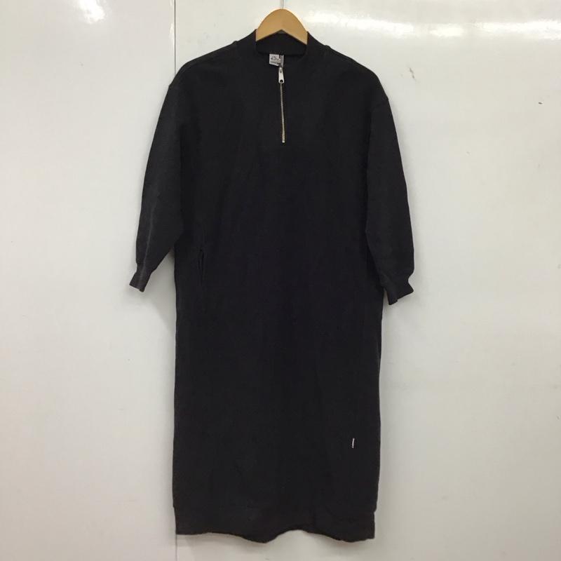 チャムス CHUMS ワンピース ロングスカート スウェットワンピース ロングワンピース M 無地 黒 / ブラック / black レディース USED 古着 中古 10157408