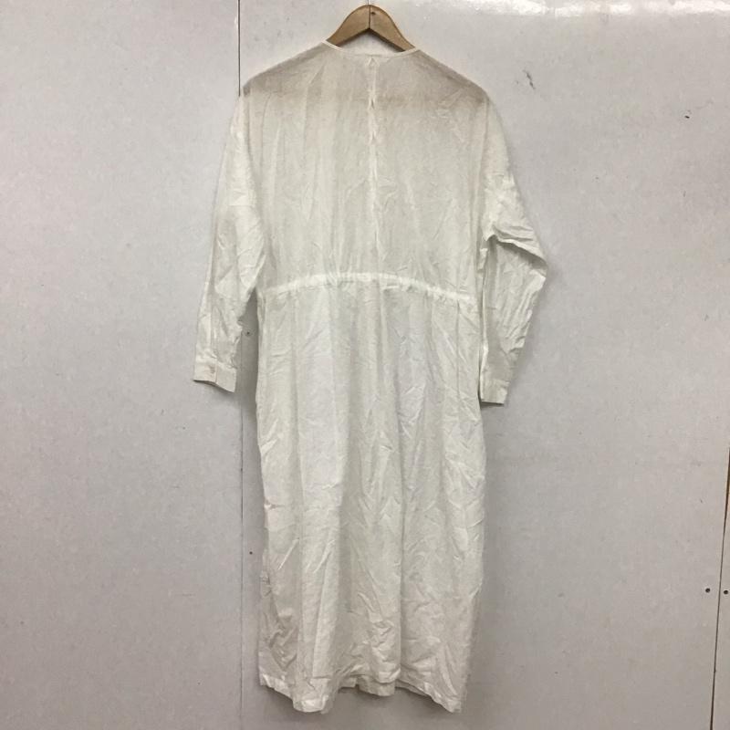 カグレ かぐれ ワンピース ロングスカート 長袖ロングワンピース フロントボタン FREE 無地 白 / ホワイト / white レディース USED 古着 中古 10157411