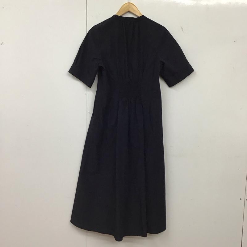 ユナイテッドアローズグリーンレーベルリラクシング UNITED ARROWS green label relaxing ワンピース ロングスカート 半袖シャツワンピース フロントボタン 無地 紺 / ネイビー / navy レディース USED 古着 中古 10157414