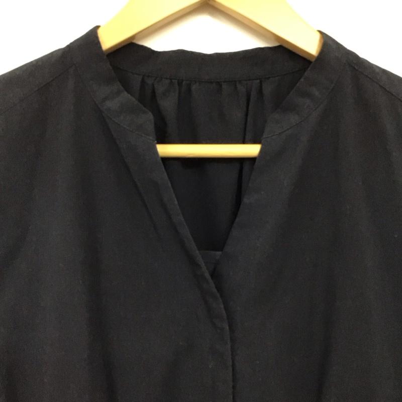ユナイテッドアローズグリーンレーベルリラクシング UNITED ARROWS green label relaxing ワンピース ロングスカート 半袖シャツワンピース フロントボタン 無地 紺 / ネイビー / navy レディース USED 古着 中古 10157414
