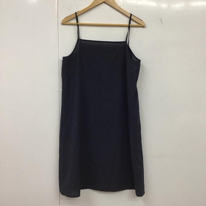 ユナイテッドアローズグリーンレーベルリラクシング UNITED ARROWS green label relaxing ワンピース ロングスカート 半袖シャツワンピース フロントボタン 無地 紺 / ネイビー / navy レディース USED 古着 中古 10157414