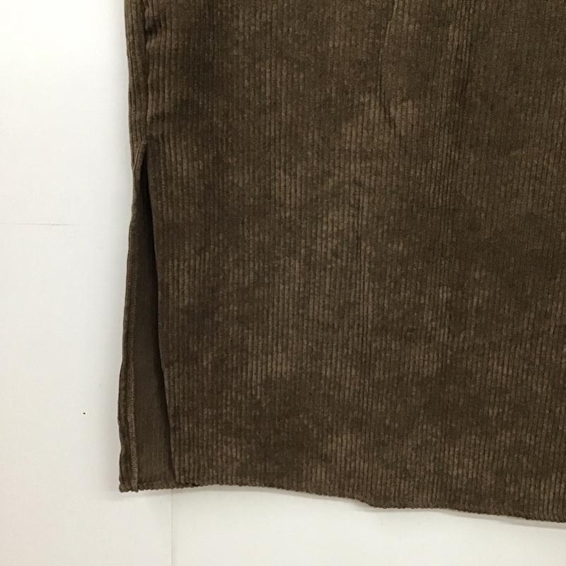 アウトドア OUTDOOR ワンピース ロングスカート ロングスカートワンピース ノースリーブ コーデュロイ M 無地 茶 / ブラウン / brown レディース USED 古着 中古 10157417