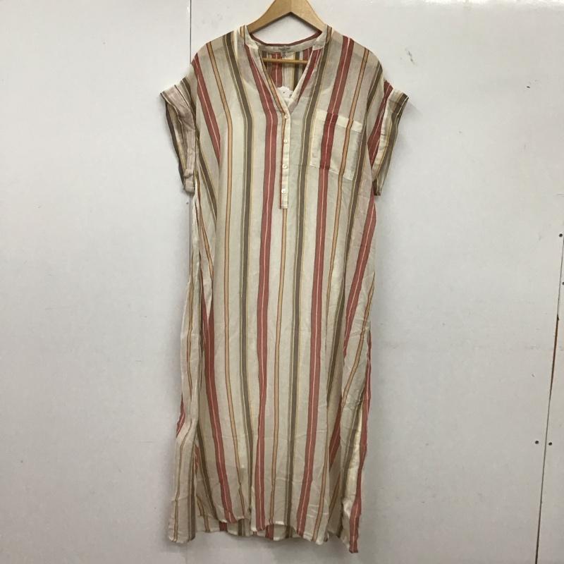 フリークスストア FREAK S STORE ワンピース ロングスカート ノースリーブシャツワンピース ヘンリーネック FREE ストライプ マルチカラー / マルチカラー / multicolor レディース USED 古着 中古 10157420
