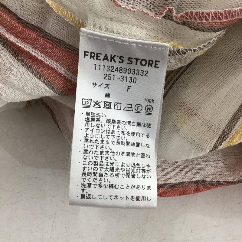 フリークスストア FREAK S STORE ワンピース ロングスカート ノースリーブシャツワンピース ヘンリーネック FREE ストライプ マルチカラー / マルチカラー / multicolor レディース USED 古着 中古 10157420