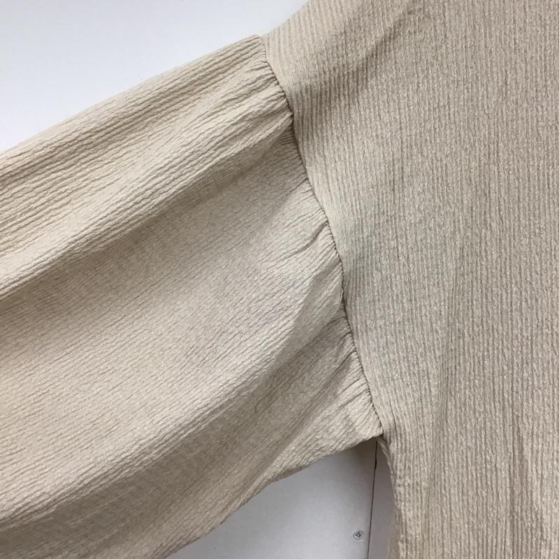ザラ ZARA ワンピース ロングスカート 半袖ロングワンピース フレアスカート Vネック M 無地 アイボリー / アイボリー / レディース USED 古着 中古 10157427