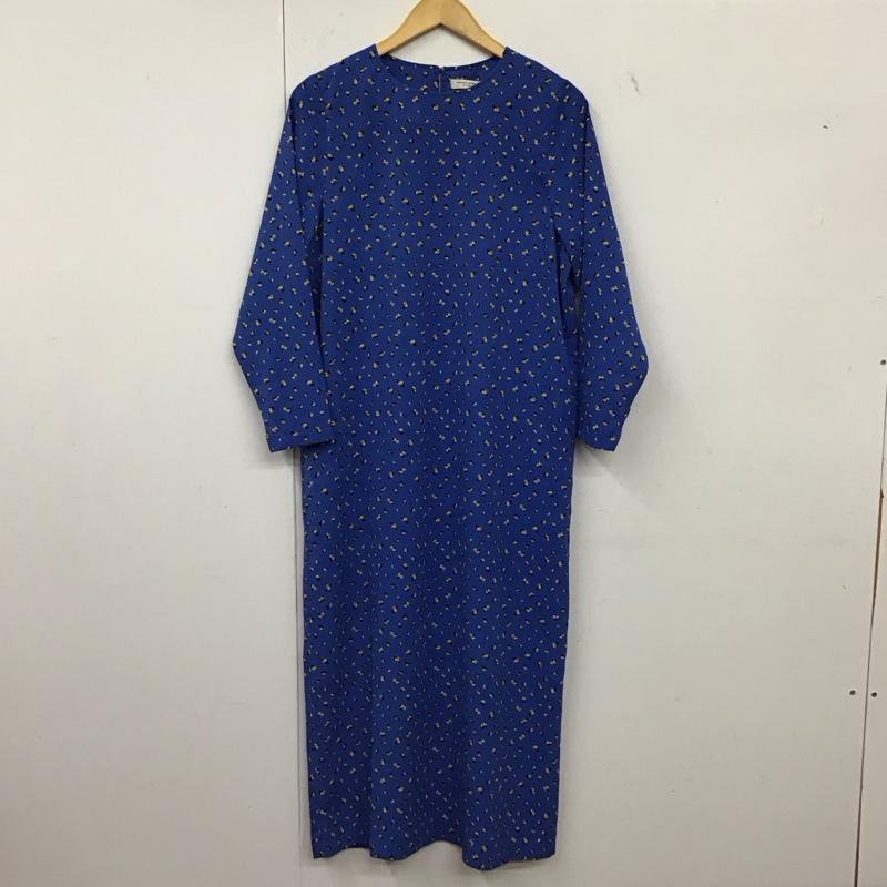 フリークスストア FREAK S STORE ワンピース ロングスカート 長袖ロングワンピース FREE プリント 青 / ブルー / blue レディース USED 古着 中古 10157434