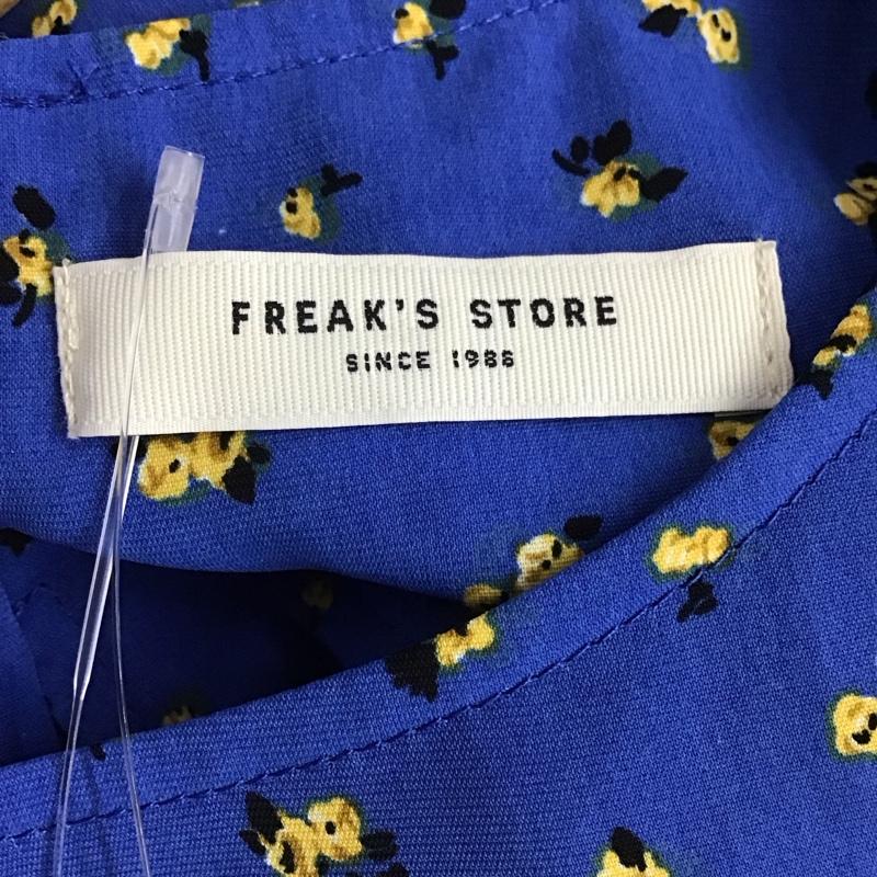 フリークスストア FREAK S STORE ワンピース ロングスカート 長袖ロングワンピース FREE プリント 青 / ブルー / blue レディース USED 古着 中古 10157434