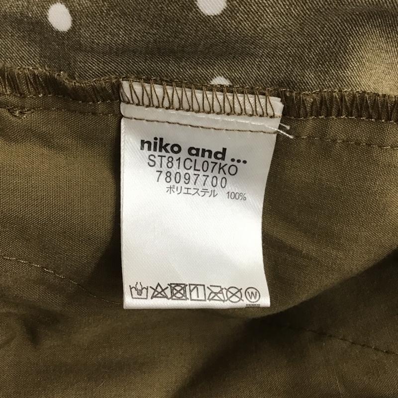ニコアンド niko and... サロペット・オーバーオール サロペット、オーバーオール ワイドパンツ カジュアルパンツ ワークパンツ 3 ドット カーキ / カーキ / khaki レディース USED 古着 中古 10157436