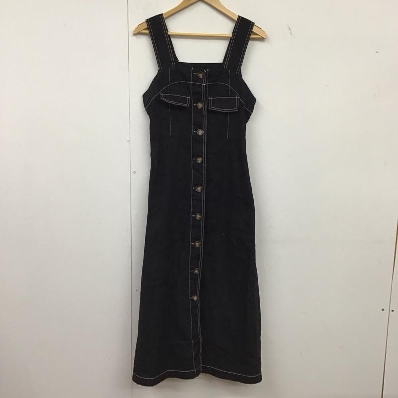 オリーブデオリーブ OLIVE des OLIVE ワンピース ロングスカート ノースリーブロングワンピース タイトスカート FREE 無地 黒 / ブラック / black レディース USED 古着 中古 10157438