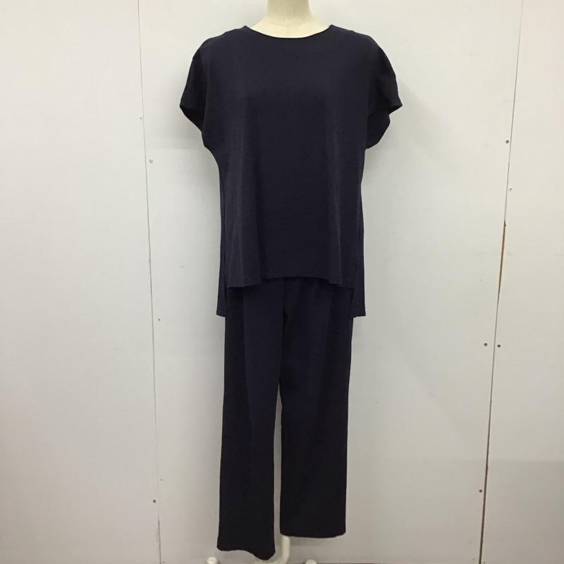 プラステ PLST セットアップ セットアップ セットアップ カットソー カジュアルパンツ 2点セット L 無地 紺 / ネイビー / navy レディース USED 古着 中古 10157441