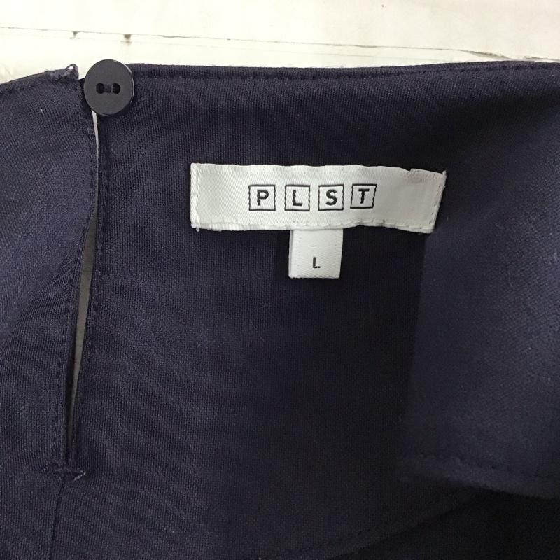 プラステ PLST セットアップ セットアップ セットアップ カットソー カジュアルパンツ 2点セット L 無地 紺 / ネイビー / navy レディース USED 古着 中古 10157441