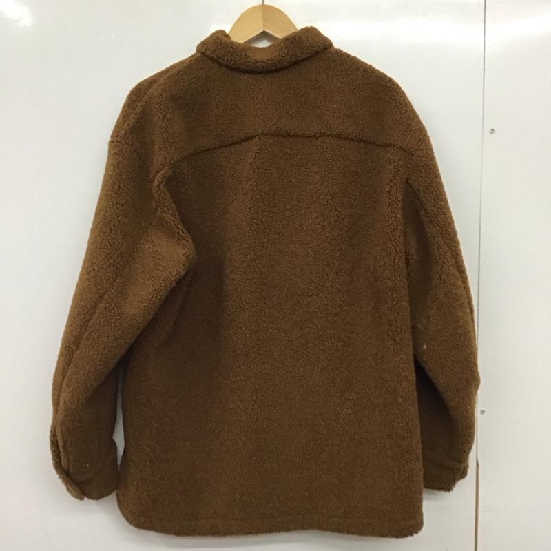 ユニクロ UNIQLO ジャケット、上着 ジャンパー、ブルゾン 241-420715 ボアフリースショートコート L 無地 茶 / ブラウン / brown レディース USED 古着 中古 10157443