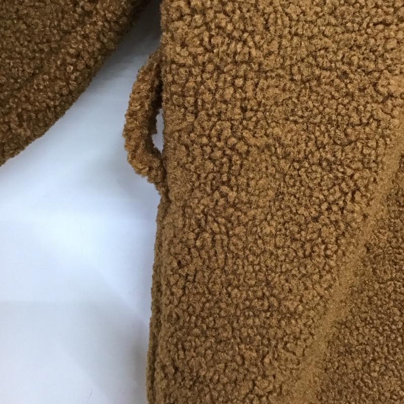 ユニクロ UNIQLO ジャケット、上着 ジャンパー、ブルゾン 241-420715 ボアフリースショートコート L 無地 茶 / ブラウン / brown レディース USED 古着 中古 10157443