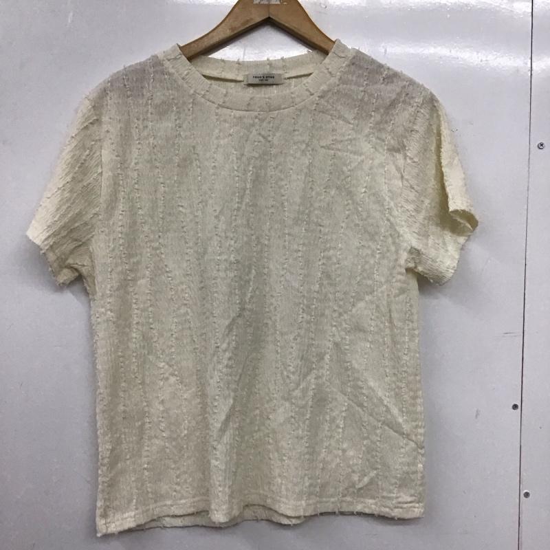 フリークスストア FREAK S STORE カットソー 半袖 半袖カットソー プリントTシャツ クルーネックカットソー FREE  アイボリー / アイボリー / レディース USED 古着 中古 10157444