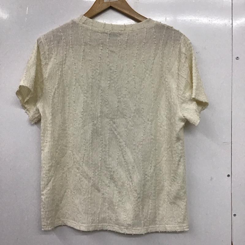 フリークスストア FREAK S STORE カットソー 半袖 半袖カットソー プリントTシャツ クルーネックカットソー FREE  アイボリー / アイボリー / レディース USED 古着 中古 10157444