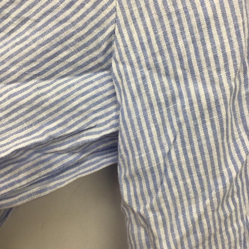 ザラ ZARA シャツ、ブラウス 長袖 長袖シャツ ストライプシャツ カラーシャツ M ストライプ 白 / ホワイト / white X 水色 / ライトブルー / レディース USED 古着 中古 10157447