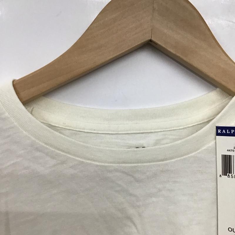 ポロラルフローレン POLO RALPH LAUREN Tシャツ 半袖 半袖カットソー プリントTシャツ クルーネックカットソー S ロゴ、文字 アイボリー / アイボリー / レディース USED 古着 中古 10157448