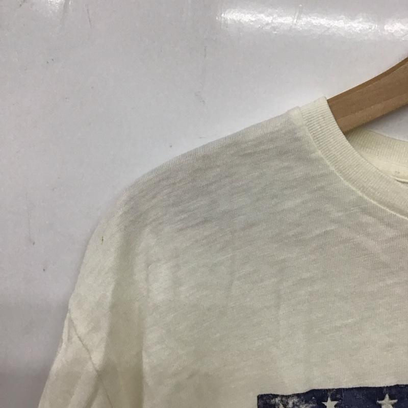 ポロラルフローレン POLO RALPH LAUREN Tシャツ 半袖 半袖カットソー プリントTシャツ クルーネックカットソー S ロゴ、文字 アイボリー / アイボリー / レディース USED 古着 中古 10157448