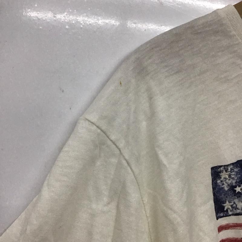 ポロラルフローレン POLO RALPH LAUREN Tシャツ 半袖 半袖カットソー プリントTシャツ クルーネックカットソー S ロゴ、文字 アイボリー / アイボリー / レディース USED 古着 中古 10157448