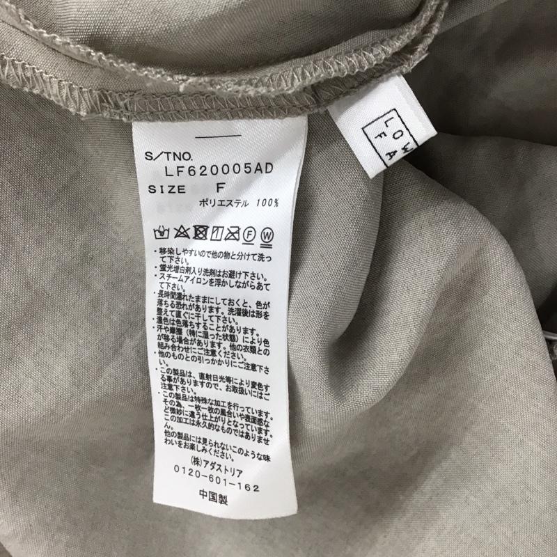 ローリーズファーム LOWRYS FARM カットソー 長袖 長袖カットソー 無地カットソー Vネック FREE 無地 灰 / グレー / gray レディース USED 古着 中古 10157449