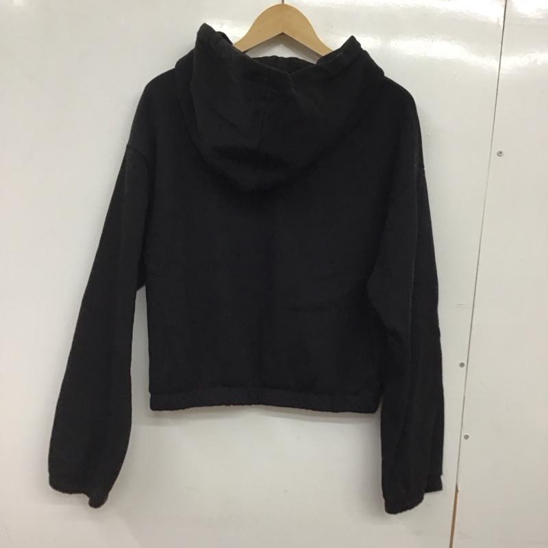 ザラ ZARA パーカー 長袖 長袖パーカー プルオーバーパーカー スウェット M 無地 黒 / ブラック / black レディース USED 古着 中古 10157451