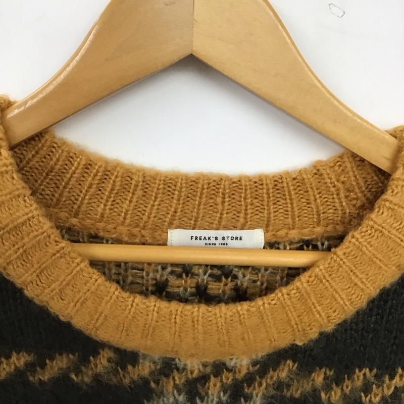 フリークスストア FREAK S STORE ニット、セーター 長袖 長袖ニットカットソー クルーネック セーター FREE プリント マルチカラー / マルチカラー / multicolor レディース USED 古着 中古 10157452