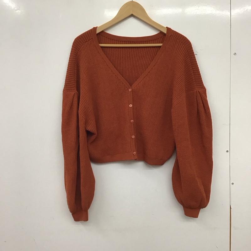 アルシーヴ archives カーディガン 長袖 M 無地 茶 / ブラウン / brown レディース USED 古着 中古 10157454