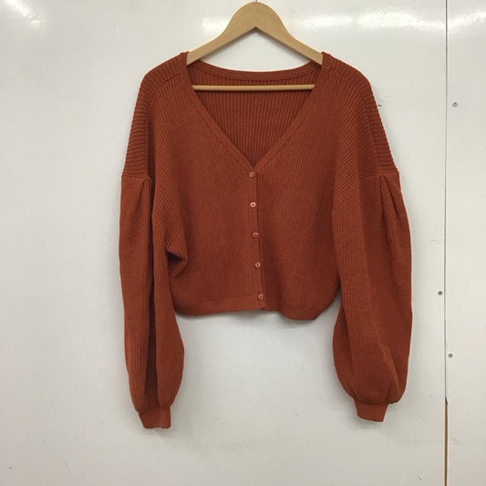 アルシーヴ archives カーディガン 長袖 M 無地 茶 / ブラウン / brown レディース USED 古着 中古 10157454