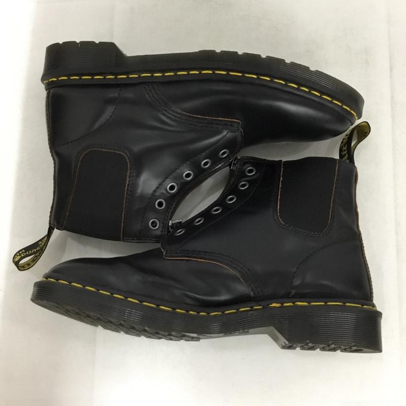 ドクターマーチン Dr.Martens ブーツ ショートブーツ 101GST フロントジップ サイドゴア フロントファスナー UK7 箱有 US：8 無地 黒 / ブラック / black メンズ USED 古着 中古 10157456