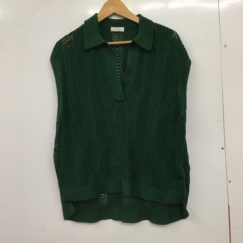 ローリーズファーム LOWRYS FARM ベスト ベスト 無地 緑 / グリーン / green レディース USED 古着 中古 10157457
