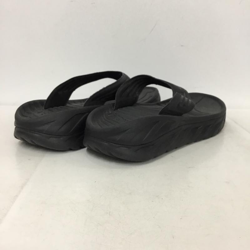 ホカオネオネ HOKA ONEONE サンダル サンダル トングサンダル M9 W11 ワンポイント 黒 / ブラック / black メンズ USED 古着 中古 10157462
