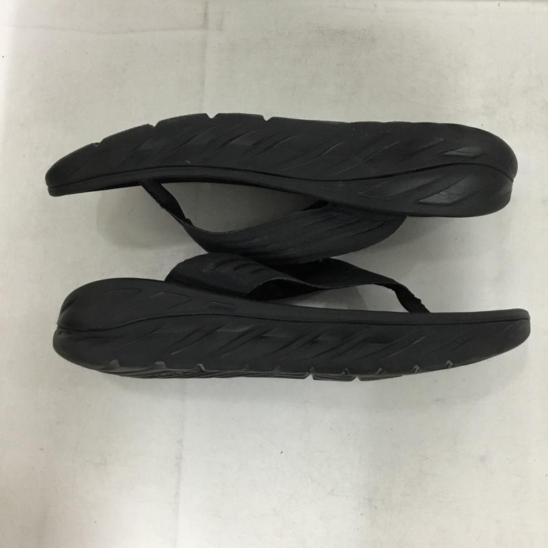 ホカオネオネ HOKA ONEONE サンダル サンダル トングサンダル M9 W11 ワンポイント 黒 / ブラック / black メンズ USED 古着 中古 10157462