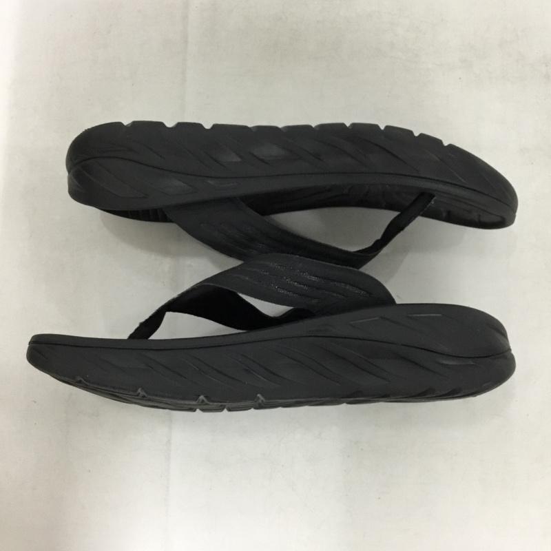 ホカオネオネ HOKA ONEONE サンダル サンダル トングサンダル M9 W11 ワンポイント 黒 / ブラック / black メンズ USED 古着 中古 10157462