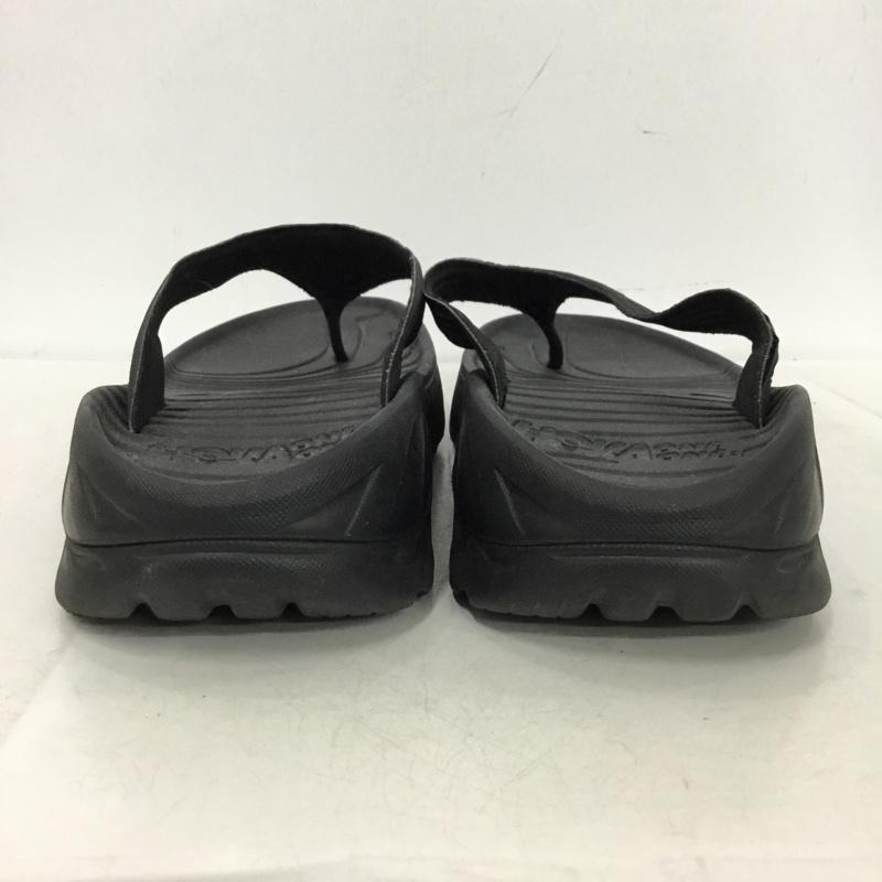 ホカオネオネ HOKA ONEONE サンダル サンダル トングサンダル M9 W11 ワンポイント 黒 / ブラック / black メンズ USED 古着 中古 10157462