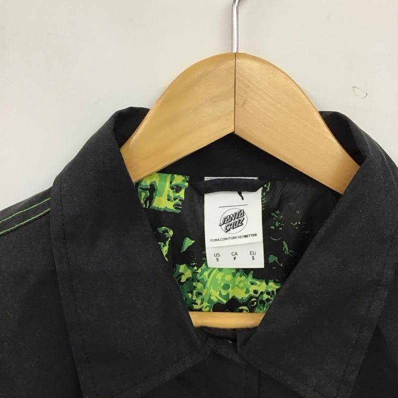 プーマ PUMA ジャケット、上着 ジャンパー、ブルゾン 532246-01 コーチジャケット SANTA CRUZ Coach Jacket S ロゴ、文字 黒 / ブラック / black レディース USED 古着 中古 10157463