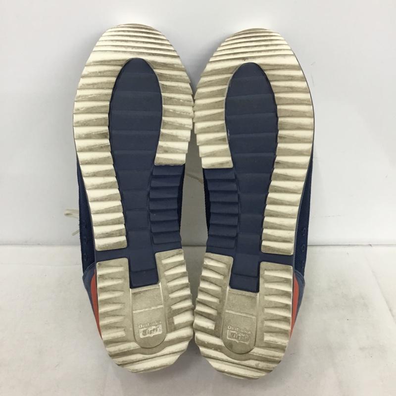 オニツカタイガー ONITSUKA TIGER スニーカー スニーカー 1183A387 HSINTI 28cm 28.0cm ロゴ、文字 紺 / ネイビー / navy X アイボリー / アイボリー / X 赤 / レッド / red メンズ USED 古着 中古 10157464