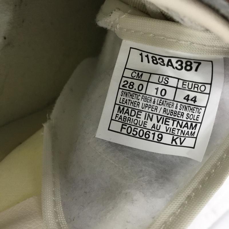 オニツカタイガー ONITSUKA TIGER スニーカー スニーカー 1183A387 HSINTI 28cm 28.0cm ロゴ、文字 紺 / ネイビー / navy X アイボリー / アイボリー / X 赤 / レッド / red メンズ USED 古着 中古 10157464