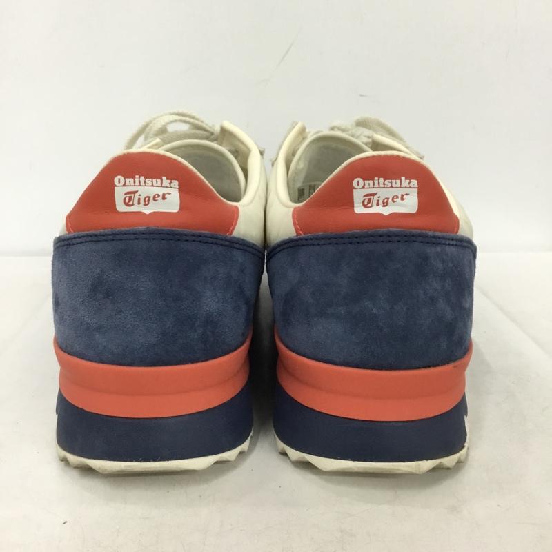 オニツカタイガー ONITSUKA TIGER スニーカー スニーカー 1183A387 HSINTI 28cm 28.0cm ロゴ、文字 紺 / ネイビー / navy X アイボリー / アイボリー / X 赤 / レッド / red メンズ USED 古着 中古 10157464