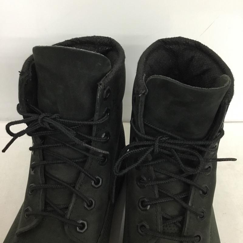 ティンバーランド Timberland ブーツ ショートブーツ 10042 6インチ ベーシックブーツ 8.5W ワンポイント 黒 / ブラック / black メンズ USED 古着 中古 10157465