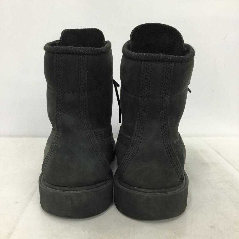 ティンバーランド Timberland ブーツ ショートブーツ 10042 6インチ ベーシックブーツ 8.5W ワンポイント 黒 / ブラック / black メンズ USED 古着 中古 10157465