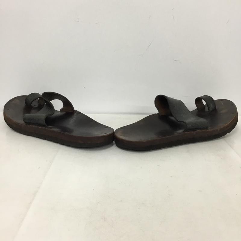 ユッタニューマン JUTTA NEUMANN サンダル サンダル レザー D8 無地 黒 / ブラック / black メンズ USED 古着 中古 10157466
