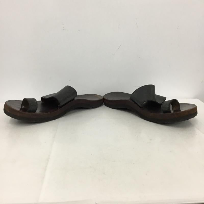 ユッタニューマン JUTTA NEUMANN サンダル サンダル レザー D8 無地 黒 / ブラック / black メンズ USED 古着 中古 10157466