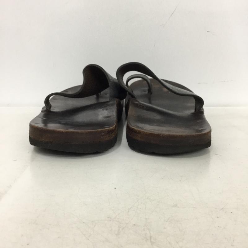 ユッタニューマン JUTTA NEUMANN サンダル サンダル レザー D8 無地 黒 / ブラック / black メンズ USED 古着 中古 10157466