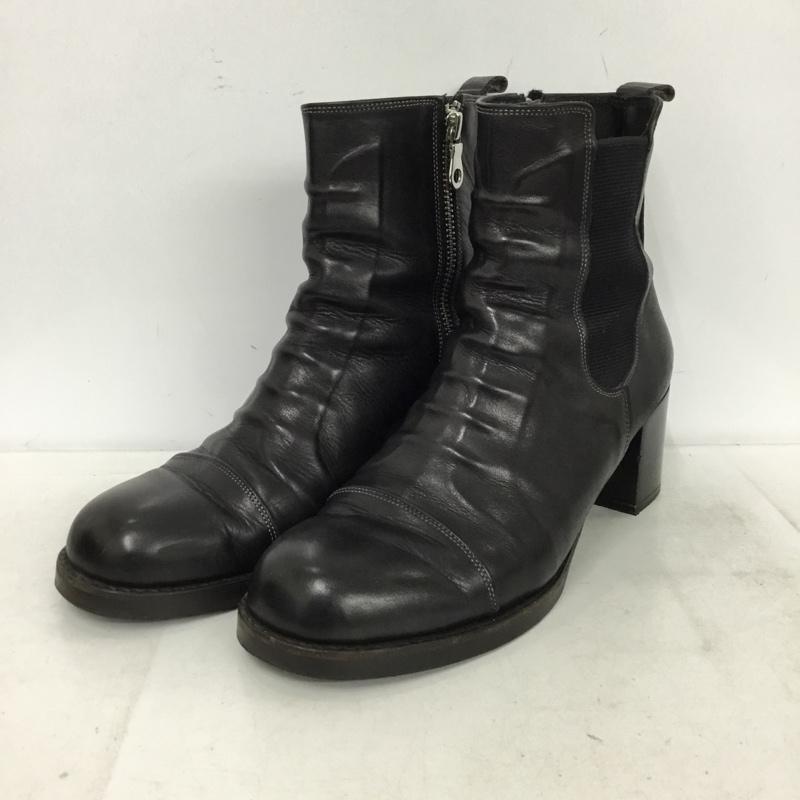 ミハラヤスヒロ MIHARAYASUHIRO ブーツ ショートブーツ サイドファスナー サイドゴア 無地 黒 / ブラック / black レディース USED 古着 中古 10157467