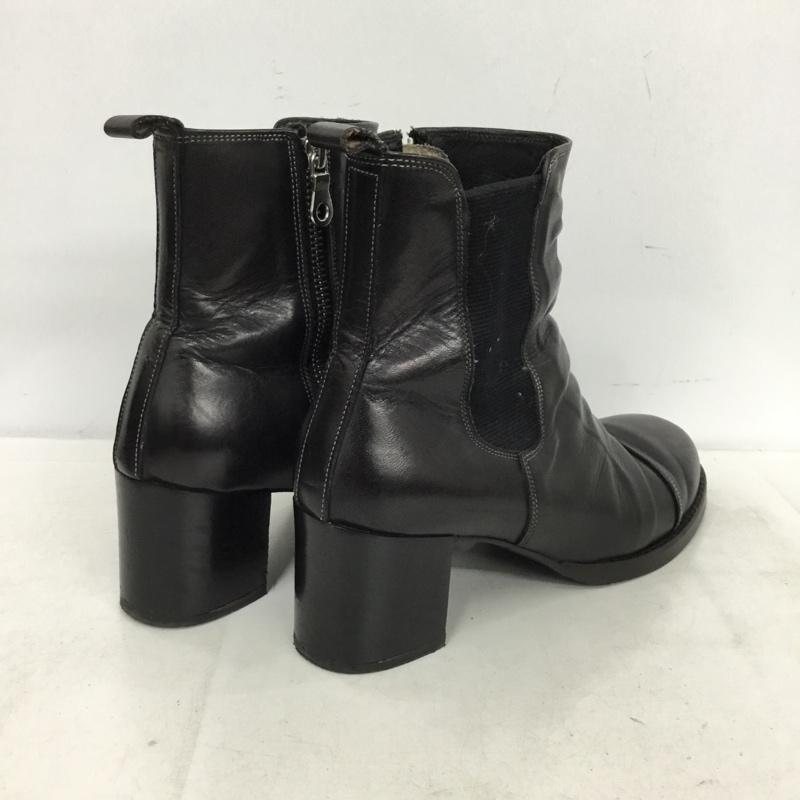 ミハラヤスヒロ MIHARAYASUHIRO ブーツ ショートブーツ サイドファスナー サイドゴア 無地 黒 / ブラック / black レディース USED 古着 中古 10157467