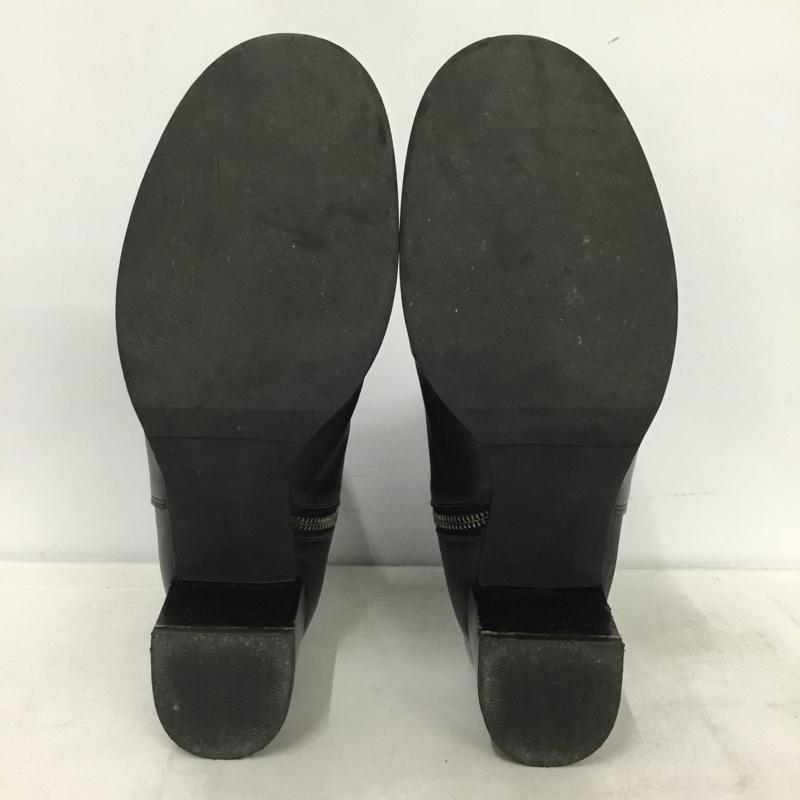 ミハラヤスヒロ MIHARAYASUHIRO ブーツ ショートブーツ サイドファスナー サイドゴア 無地 黒 / ブラック / black レディース USED 古着 中古 10157467