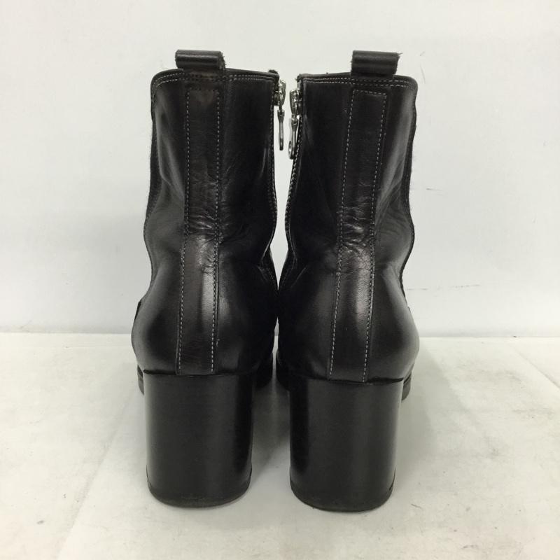 ミハラヤスヒロ MIHARAYASUHIRO ブーツ ショートブーツ サイドファスナー サイドゴア 無地 黒 / ブラック / black レディース USED 古着 中古 10157467